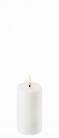 Uyuni LED Pillar Kerze Nordic White, schick, schoen