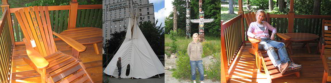 Vancouver Island Muskoka Stuhl Muskoka Stuhl auf Vancouer Island British Columbia